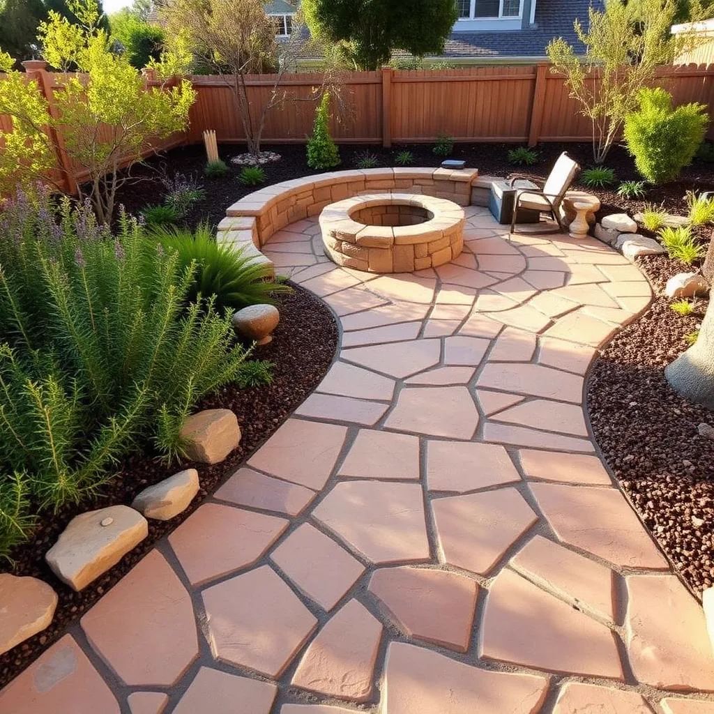 Flagstone Patios in Orangevale, CA — McGuire Earth Works Flagstone Patios project in Orangevale, California by McGuire Earth Works
