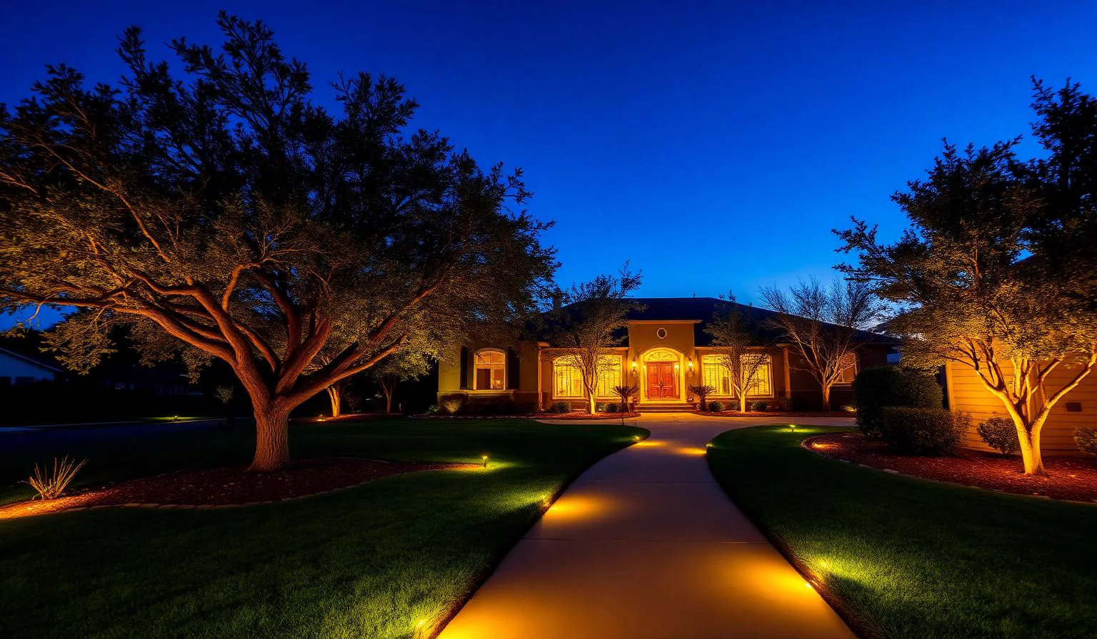 Landscape Lighting in Orangevale, CA — McGuire Earth Works Landscape Lighting services in Orangevale, California by McGuire Earth Works