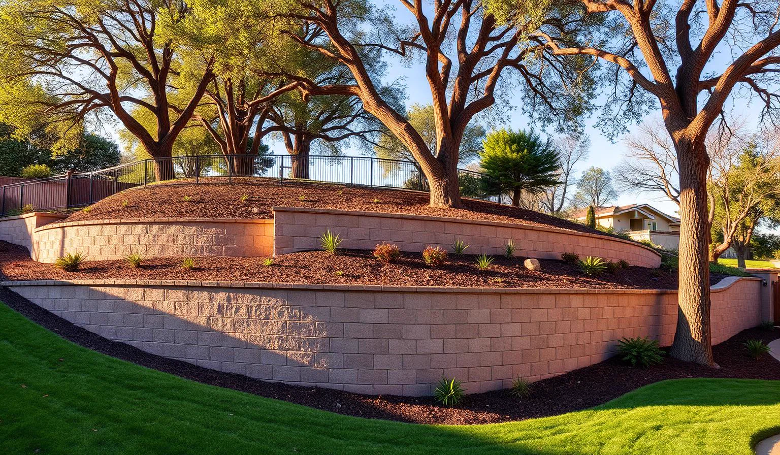 Retaining Wall Installation in Orangevale, CA — McGuire Earth Works Retaining Wall Installation services in Orangevale, California by McGuire Earth Works