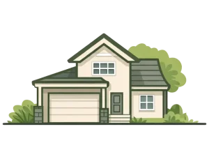 Residential Lanscaping Illustration Icon